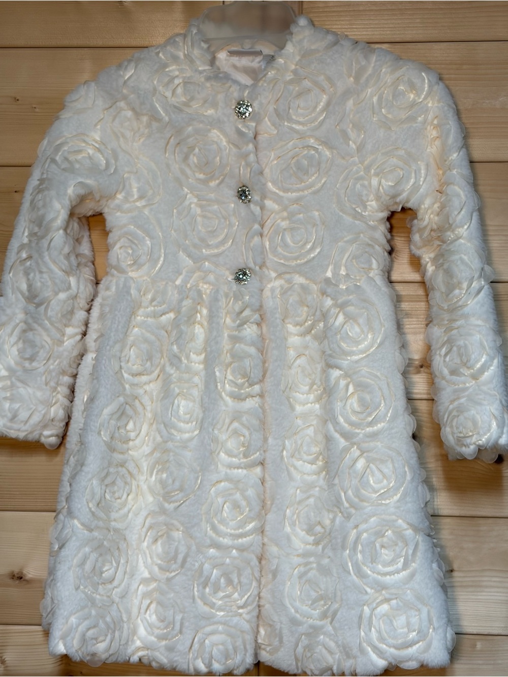 Blueberi Rosette Girls’ Coat